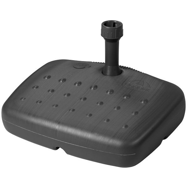 doppler Balkonfüllschirmständer anthrazit für Rohr bis 33mm, Füllgewicht Wasser 17 Liter/Sand 20 kg, 85499BAA