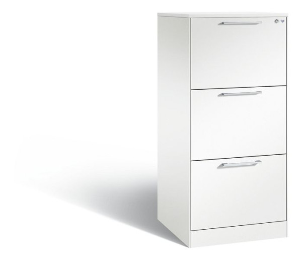 C+P Hängeregistraturschrank Asisto, H1310xB562xT600mm, Farbe: Verkehrsweiß, Bügelgriff, 146224-301 S10093