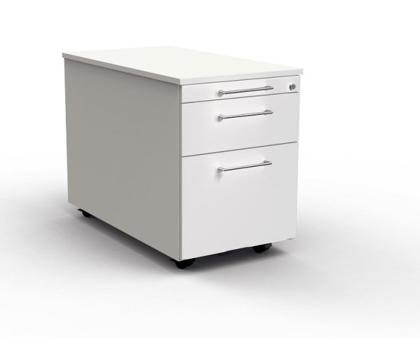 Kerkmann Rollcontainer mit Zentralschloss, Artline, B 420 x T 800 x H 540 mm, Weiß, 12747910