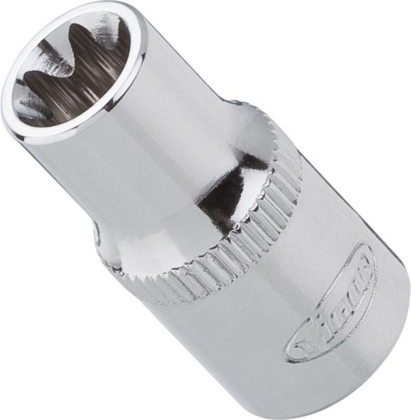 VIGOR TORX Steckschlüsseleinsatz, Vierkant hohl 6,3 mm (1/4 Zoll), Außen TORX Profil, E8, VE: 10 Stück, V2189