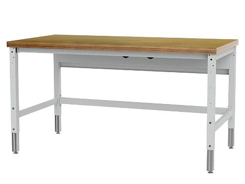 Bedrunka+Hirth Packtisch Komfort, Grundtisch, Klemmfeststellung, Maße: 2000 x 750 mm, Material Arbeitsplatte: Buche-Multiplex, PT4200KL75B