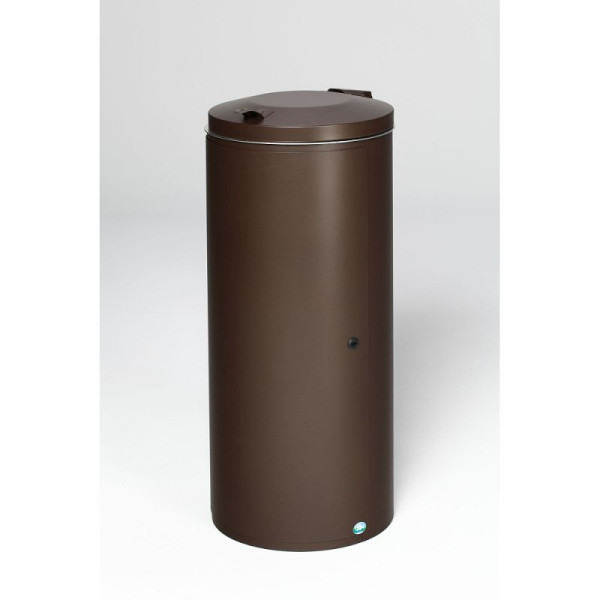 STEIN HGS Abfallsammler 120 ltr. mit Einflügeltür mit Doppelbart-Schloss, Sepiabraun (RAL 8014), Sepiabraun (RAL 8014), 82018.0002