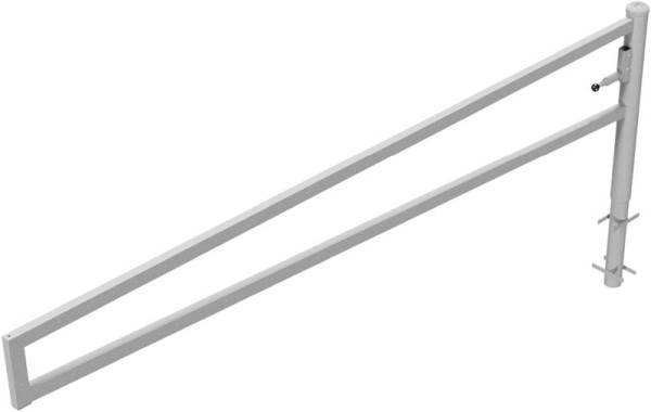 Schake Drehbare Wegesperre, zum Einbetonieren, feuerverzinkt, Gesamtbreite: 3500 mm, für Vorhangschloss, 4013_35V