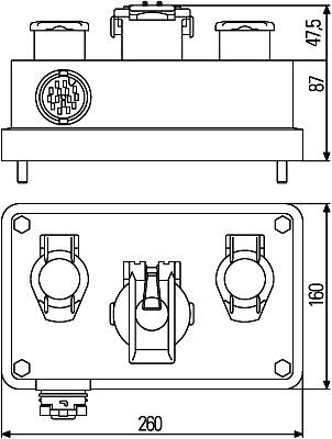 HELLA Kabelverbindungsdose EasyConn, 8JE 340 898-021, 4250386233011