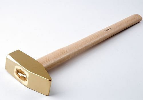 DENIOS Vorschlaghammer, 8000 g, Sonderbronze, funkenfrei, für Ex-Zonen, 262908
