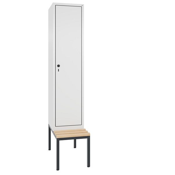 C+P Spind Evolo, 1 Abteil, H2090xB420xT815 mm, Weiß/MDF Weiß, 48050-12 S10361