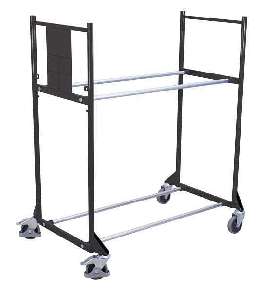 VARIOfit Reifenwagen mit 2 Etagen, Ladefläche: 1.140 x 395 mm, RAL 7016 anthrazitgrau, sw-646.003/AG