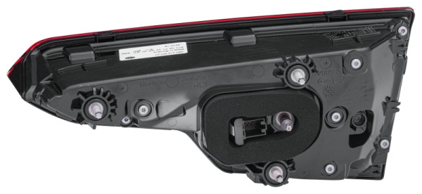 HELLA Heckleuchte, LED, schwarz, innerer Teil, für u.a. Audi A4 (8W2, 8WC, B9), schwarz, ECE/CCC, für Rechtsverkehr, links, 2SV 012 247-271