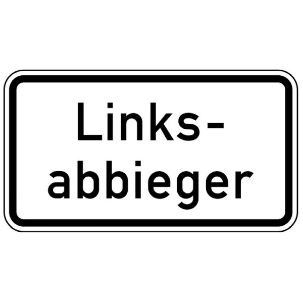 Stein HGS Linksabbbieger Nr. 1007-54, 600 x 330 mm, Flachform 2 mm, RA1, 1007-54-211