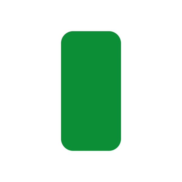 Eichner Stellplatzmarker "I-Stück", Breite 50 mm, Länge 100 mm, Dicke 0,5 mm, PVC, für glatte bis rauhe Gründe innen, grün, VE: 25 Stück, 9225-20040-030