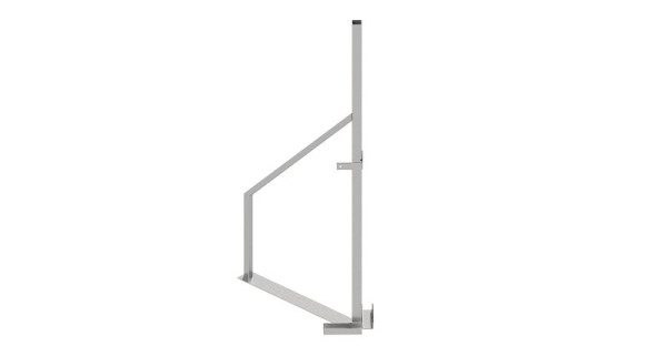 Schake Eck Holzbauzaunständer für Wandelemente bis ca. 40 mm Stärke und 2 m Höhe, 3B160-E