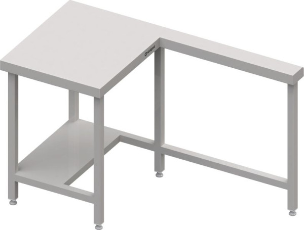 Stalgast Edelstahl Kassenstation mit Arbeitsfläche links 1400x750x880 mm Granitarbeitsplatte "Standard G1", CF14220