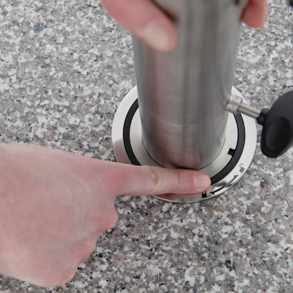 doppler EXPERT Click-It Granitsockel mit Rollen 70 kg, 85897EXC70