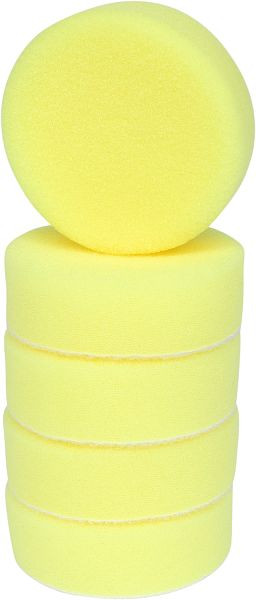 KS Tools Kunststoffpad gelb, Durchmesser 85,0mm, VE: 5 Stück, 515.5122