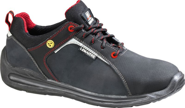 Lemaitre Super X low S3 Sicherheitshalbschuh, schwarz, Größe: 39, 126139