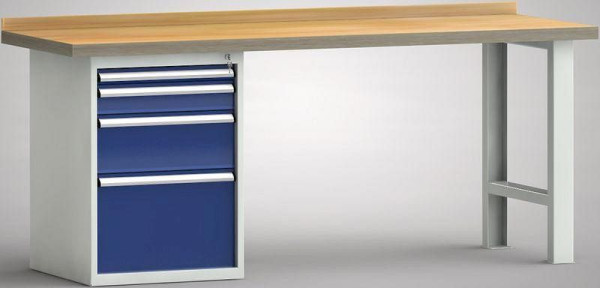 KLW Standard-Werkbank - 2000 x 700 x 840 mm L x T x H, links 50EA/100EA/200EA/350EA, WS515N-2000M40-E7020