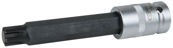 KS Tools 1/2" Bit-Stecknuss für RIBE®-Schrauben, M12, Länge 120 mm, phosphatiert, 911.4543