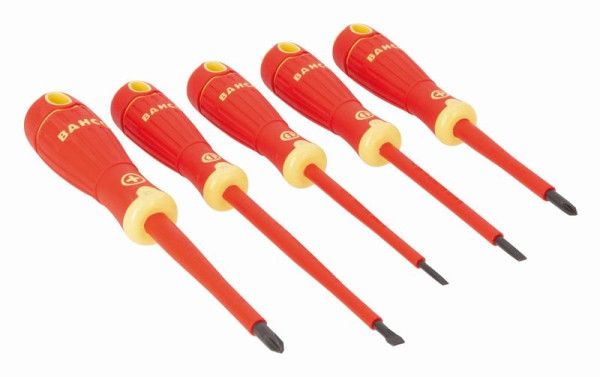 Bahco Schraubendreher-Satz, BahcoFit, 5-teilig, isoliert, Schlitz + PH, B220.005
