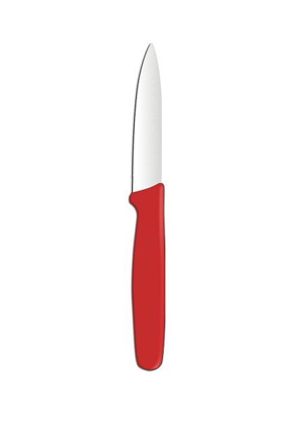 Hendi Gemüsemesser, spitz, LxBxH: 190x10x20 mm, rot, 841570