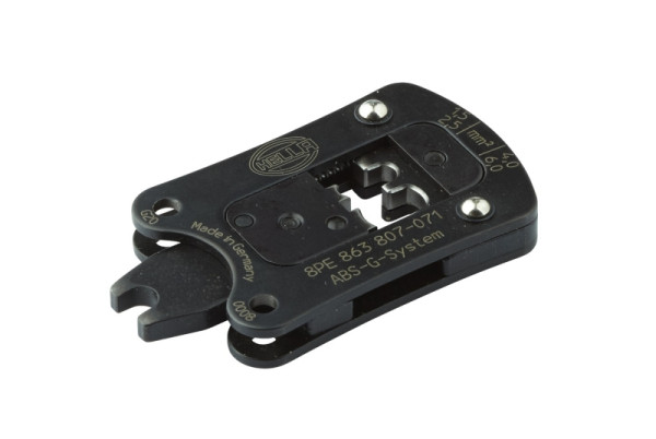 HELLA Crimpzangeneinsatz, Metall, schwarz, Tool head ABS-G, 8PE 863 807-071