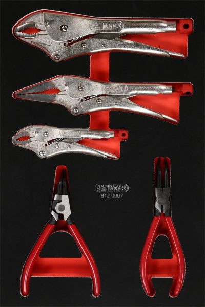 KS Tools PERFORMANCEplus Werkzeugsatz 7-teilig Zangen, 812.0007