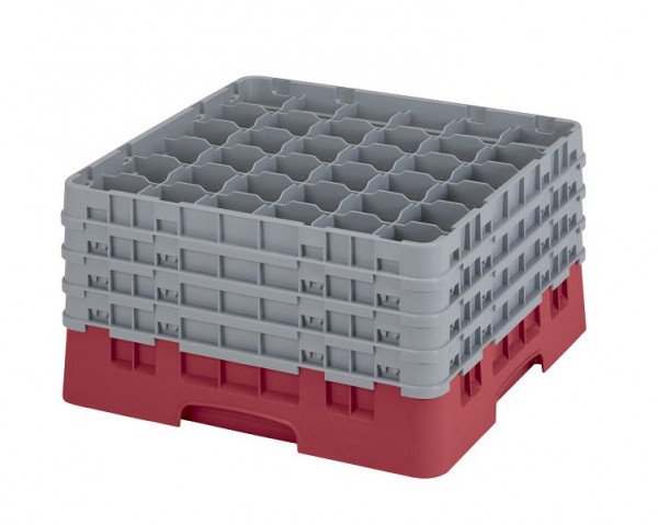Cambro Spülkorb mit 36 Fächer Camrack® 23,8 cm Preiselbeere, 36S900416