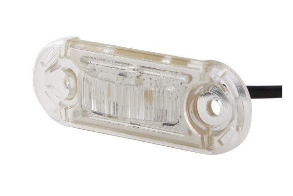 HELLA Seitenmarkierungsleuchte, DuraLED S, LED, 12/24V, Schraubanschluss/Anbau, glasklar, LED-Lichtfarbe: gelb, 500mm, rechts/links, 2PS 980 868-201