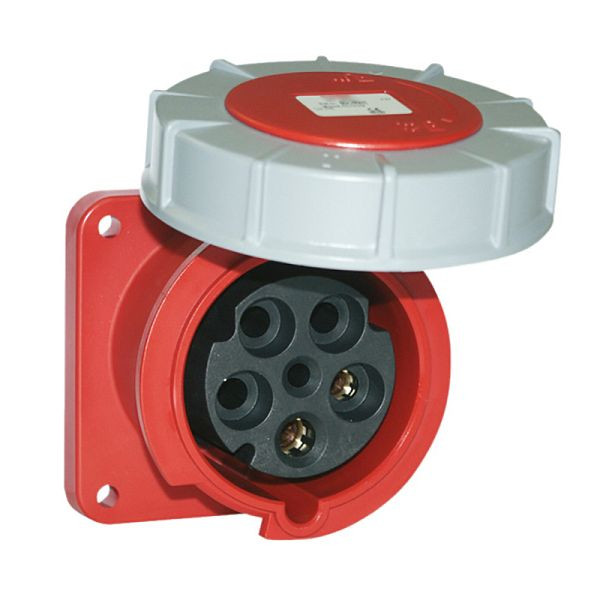 ELSPRO CEE-Einbausteckdose 5 polig/125A/400V/6h/IP66/67/gerade, AD38X5