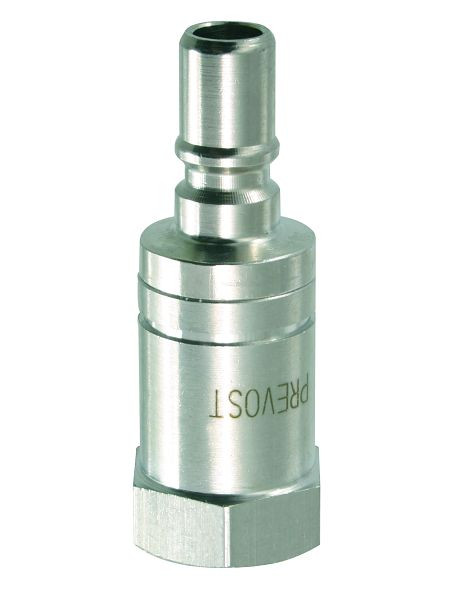 Prevost Stecknippel mit Volldurchgang und zylindrischem Außengewinde, Durchmesser= 16 mm, IG BSPP= G 3/4, PREOL 166104