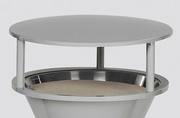 VAR Dach, Kunststoff, für Kunststoff-Standascher, silber, 2008