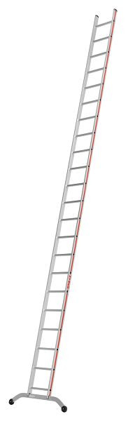 HYMER Sprossenanlegeleiter, 22 Sprossen, Länge 6,36 m, 601122