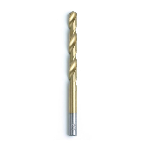 GSR Spiralbohrer DIN 338 rechts HSS geschliffen und Titannitrid-Beschichtet 2,5 mm mit Zylinderschaft, VE: 10 Stück, 03446025