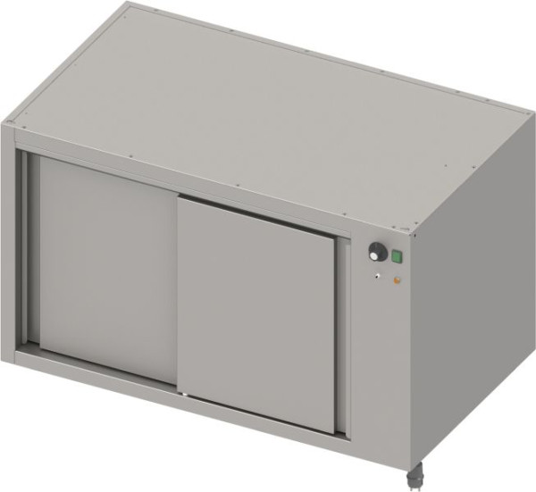 Stalgast Edelstahl Wärmeunterschrank Boxversion 2.0 mit Schiebetüren, Sockelbau 1300x540x660 mm, BX13580F