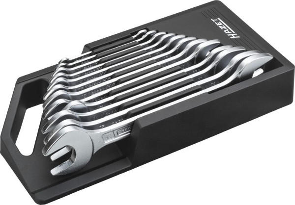 Hazet Doppel-Maulschlüssel Satz, Außen-Sechskant Profil, 6 x 7 - 30 x 32, Anzahl Werkzeuge: 12, 450N/12NRS