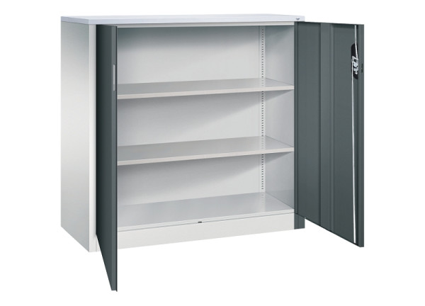 C+P Büroschrank Acurado, H1200xB1200xT500mm, 7035/7016, 9487-1200 S10272