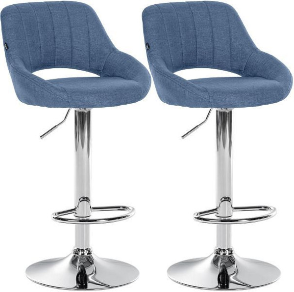 CLP Barhocker Milet Stoff C, blau, VE: 2 Stück, 324406