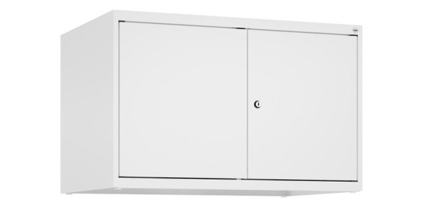 C+P Schrankaufsatz Classic PLUS, C Aufsatzschrank Classic PLUS, 2 Abteile, 500x800x500mm, 9016/9016, Zylinderschloss, 080092-22 S10029