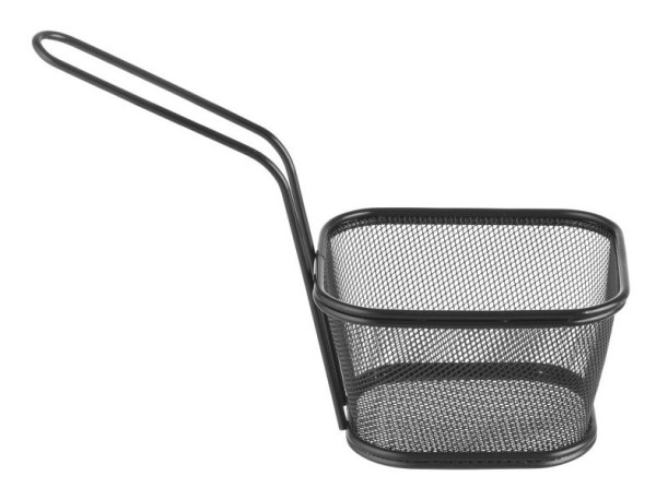 Hendi Miniatur-Frittierkörbe schwarz stapelbar, LxBxH: 130x115x80 mm, 425695