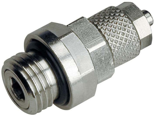 timmer A-GEd-12/10-3/8-MSv, Gerade Einschraubverschraubung - drucklos einstellbar, Gewinde zylindrisch mit O-Ring, VE: 10 Stück, 01080725