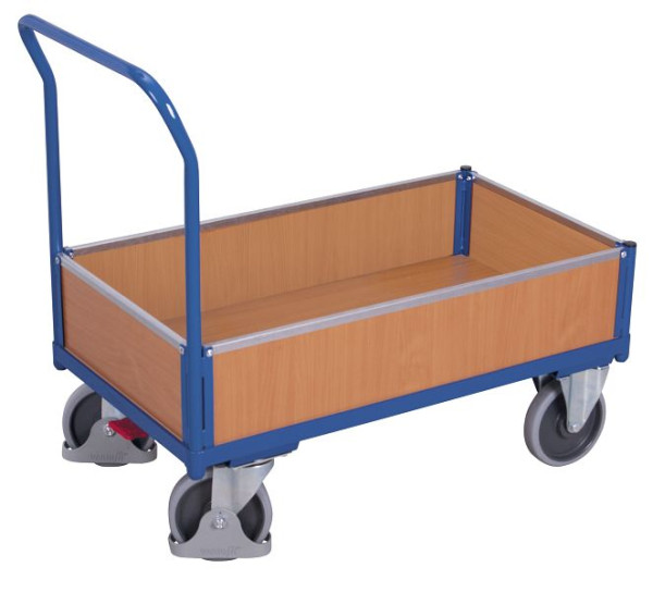 VARIOfit Kastenwagen mit Holz, Ladefläche: 1.210 x 750 mm, RAL 5010 enzianblau, sw-800.402
