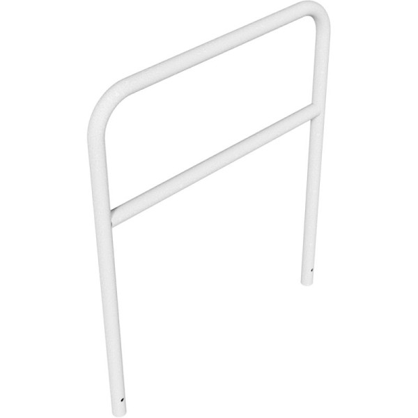 Stein HGS Anlehnbügel/Absperrbügel -Sylt-, 1200mm/1000mm, ohne Farbe, mit Querholm, Bügel: Ø 48 mm, 21939