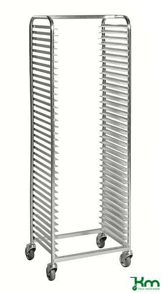 Kongamek Tablettwagen für 36 Tabletts mit der Größe 540x440mm, mit 2 gebremsten Rollen, KM161B