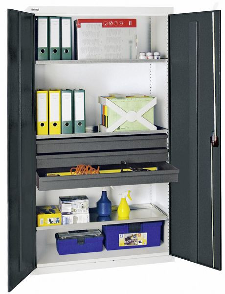 stumpf TM Werkzeug- und Materialschrank 3000, RAL 7035/7016, 3 Schubladen, 3 Wannen, 3008271