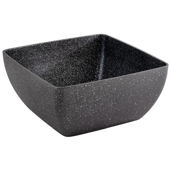 APS Schale "FROSTFIRE", Aluminium, Antihaftbeschichtung, 25 x 25 cm, Höhe 12 cm, 3,8 Liter, schwarz-silber, 30504