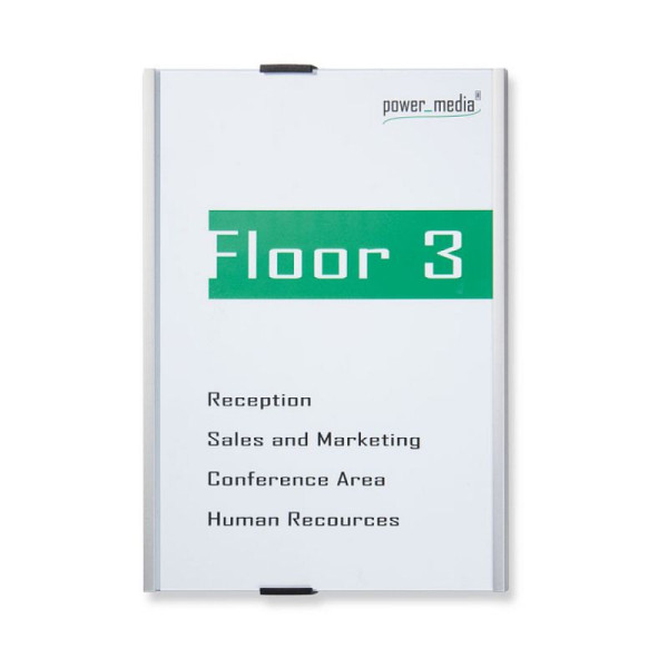 Stein HGS Infotafel -Alumino-, DIN A4, 215x302x14mm, ohne Bodenständer, al5520