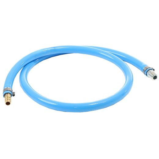 ELMAG Antivibrations-Schlauch PU 13x19 / 1 m, mit Schlauchtülle AG 3/8' und Stecktülle, 42881