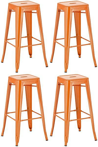 CLP Barhocker Joshua, orange, VE: 4 Stück, 312754, 4251756405397
