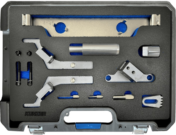 Kunzer Motor-Einstellwerkzeugsatz OPEL / CHEVROLET / SAAB Für Reparaturarbeiten an 2.0- und 2.4-Liter- Benzin-Turbomotoren, 77M512