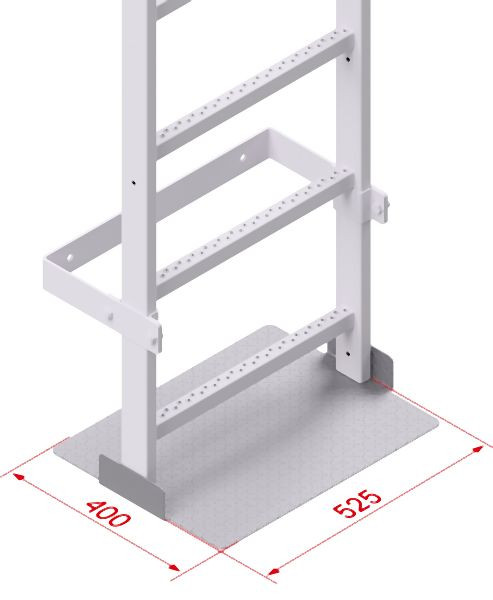 HYMER Basisplatte, Aluminium, Grundfläche: 400 x 525 mm, 20010130