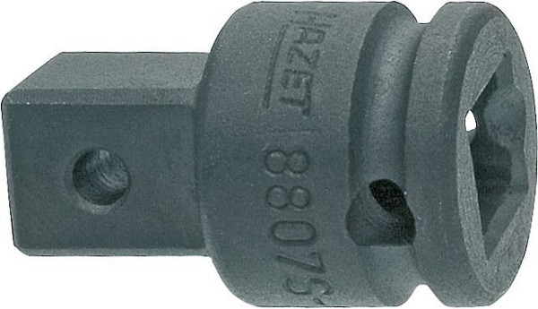 Hazet Vergrößerungsstück, Vierkant hohl 10 mm (3/8 Zoll), Vierkant massiv 12,5 mm (1/2 Zoll), 22 mm, 8807S-1